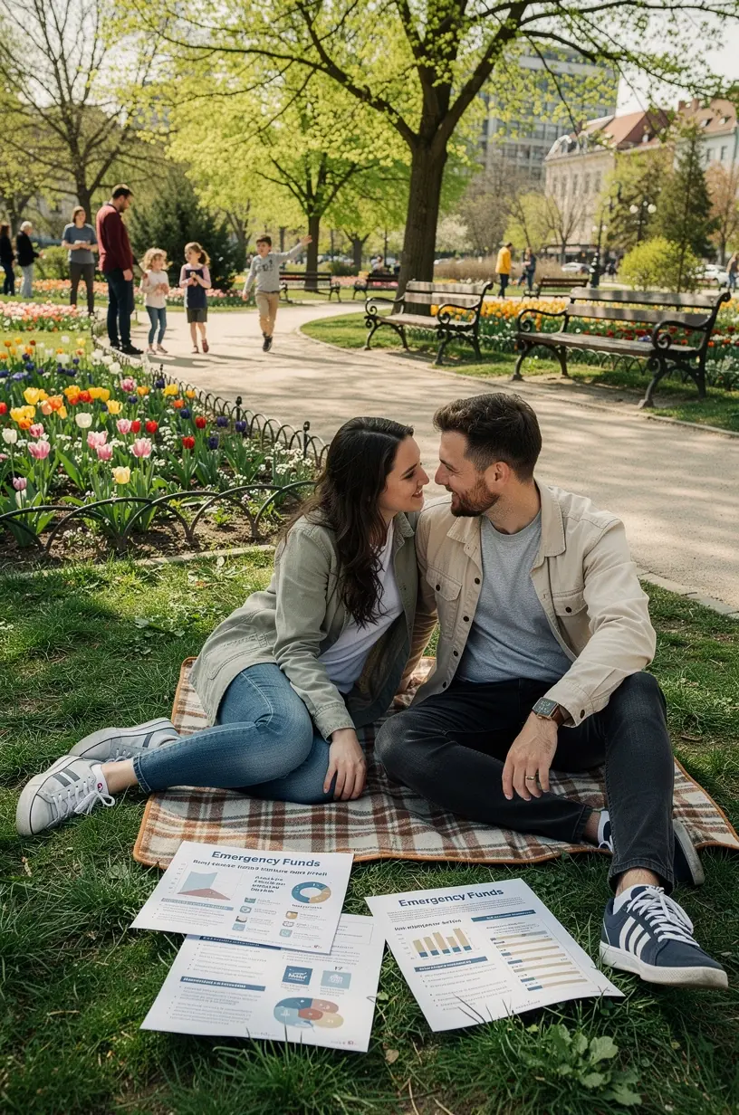 Vészhelyzeti alap felépítésének lépései, papíralapú pénzügyi tervező és kalkulátor használatával.